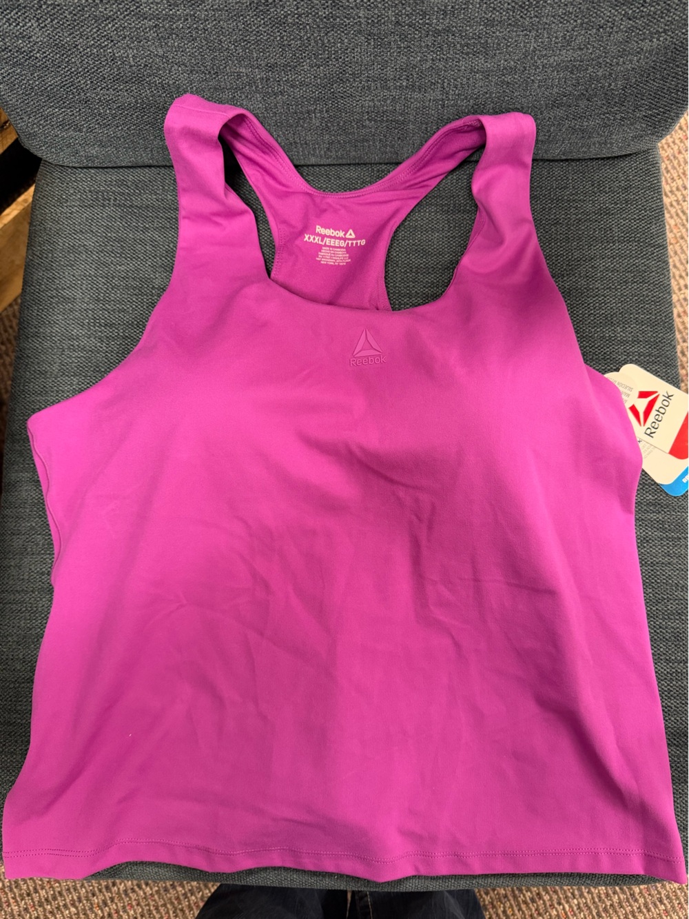 Reebok Women's Magenta Performance Tank 
Size XXXL